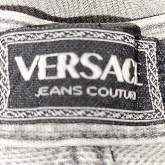 Vintage Versace Jeans Couture High-Waist Corduroy Flared Trousers - Iconic Medus - Picture 13 of 16